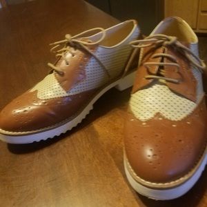 Wanted Shoes Women's Napoli Oxford Tan - Natural